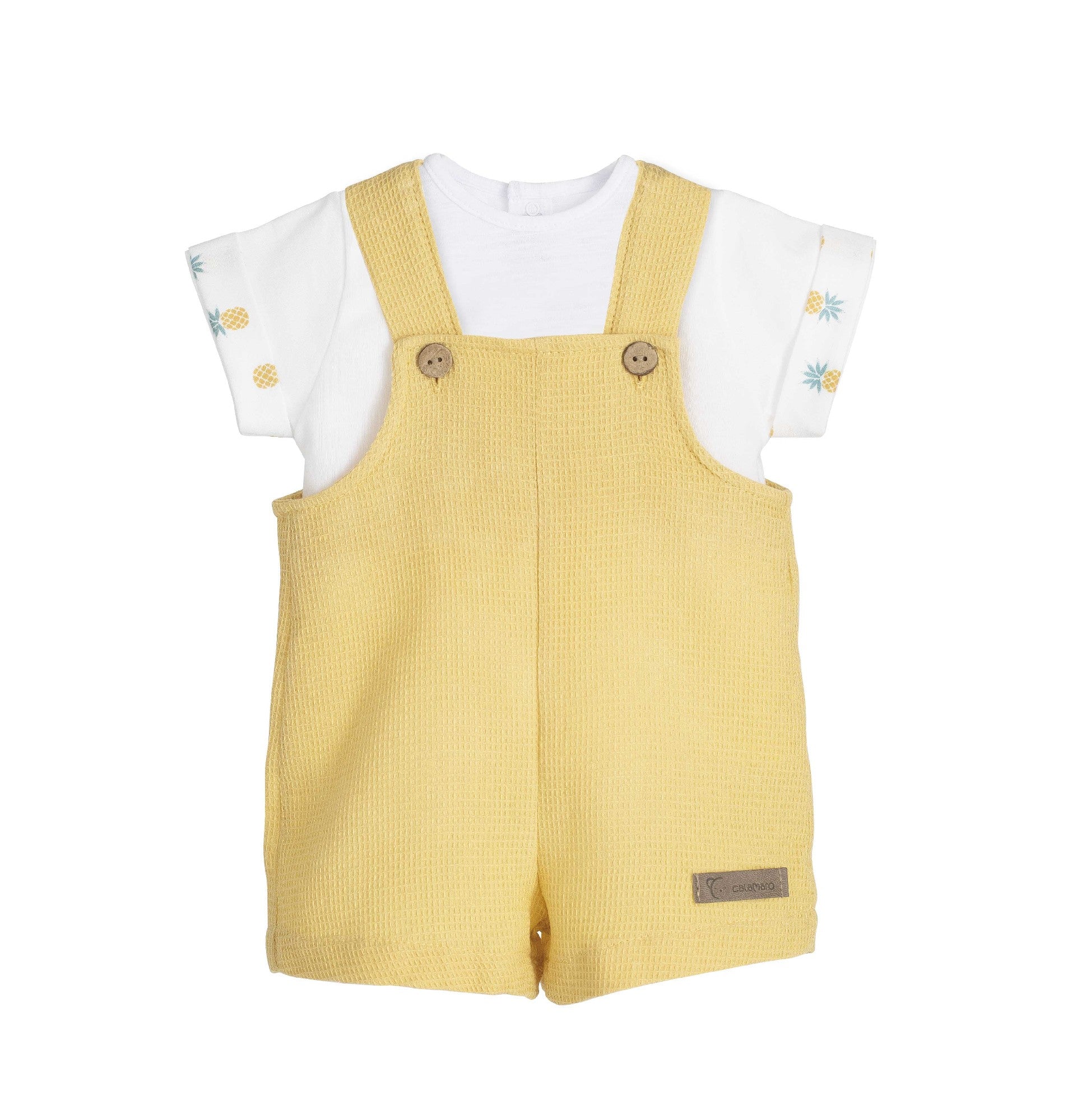 Conjunto calção jardineira e t-shirt GAYA