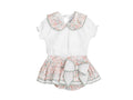 Conjunto t-shirt com gola e fofo saia MUMBAI