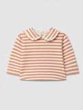 Longsleeve de riscas com detalhe de espiguilha