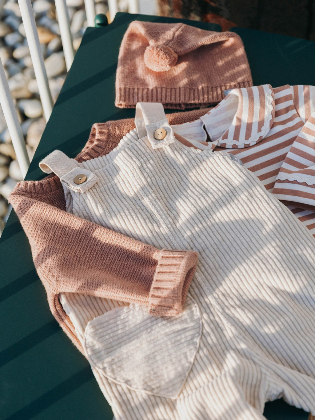 Longsleeve de riscas com detalhe de espiguilha