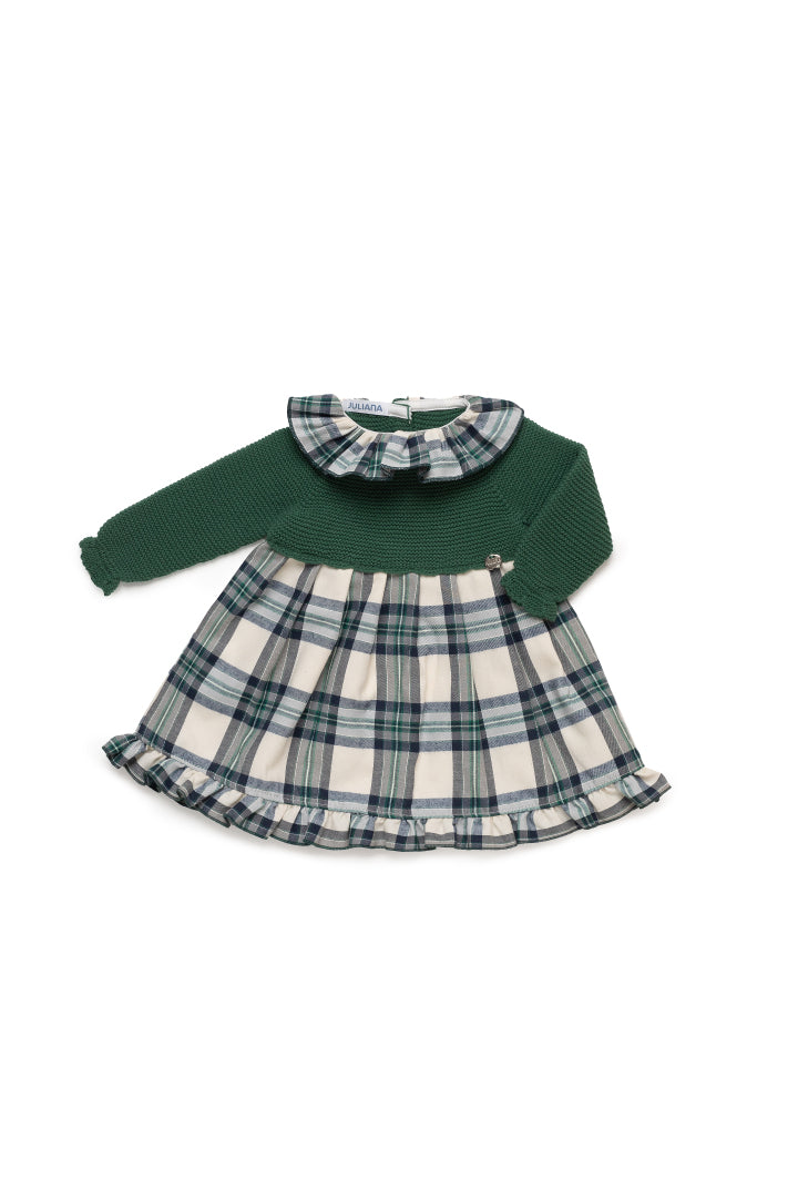 Vestido Corporal de Malha Xadrez