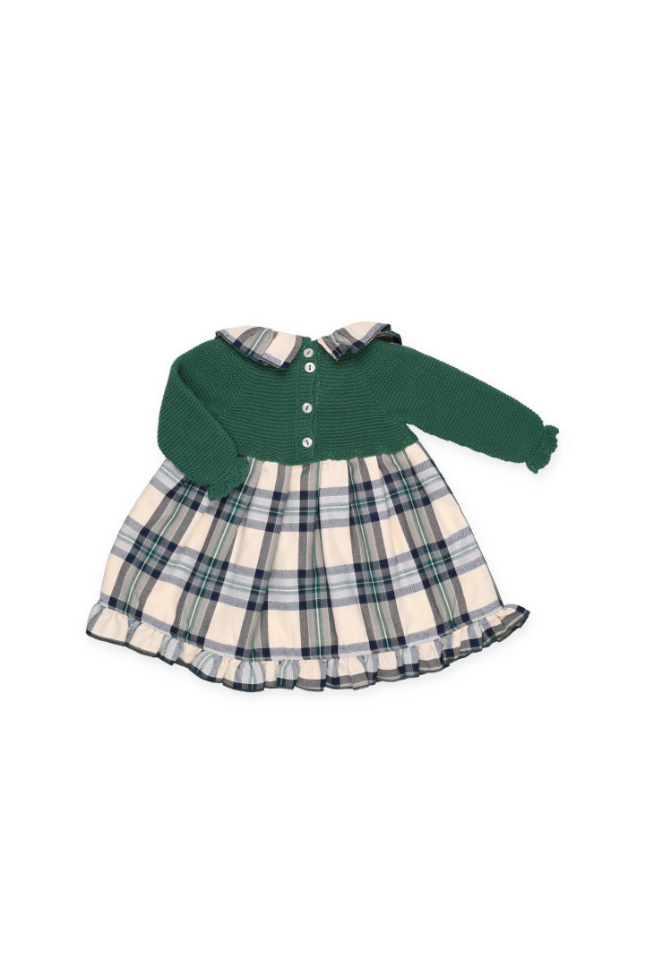 Vestido Corporal de Malha Xadrez