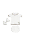 Conjunto de malha combinado com botas