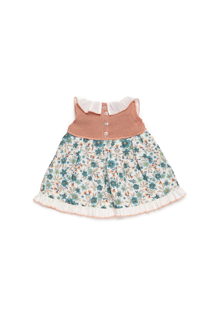 VESTIDO CORPORAL DE TRICÔ FLORAL