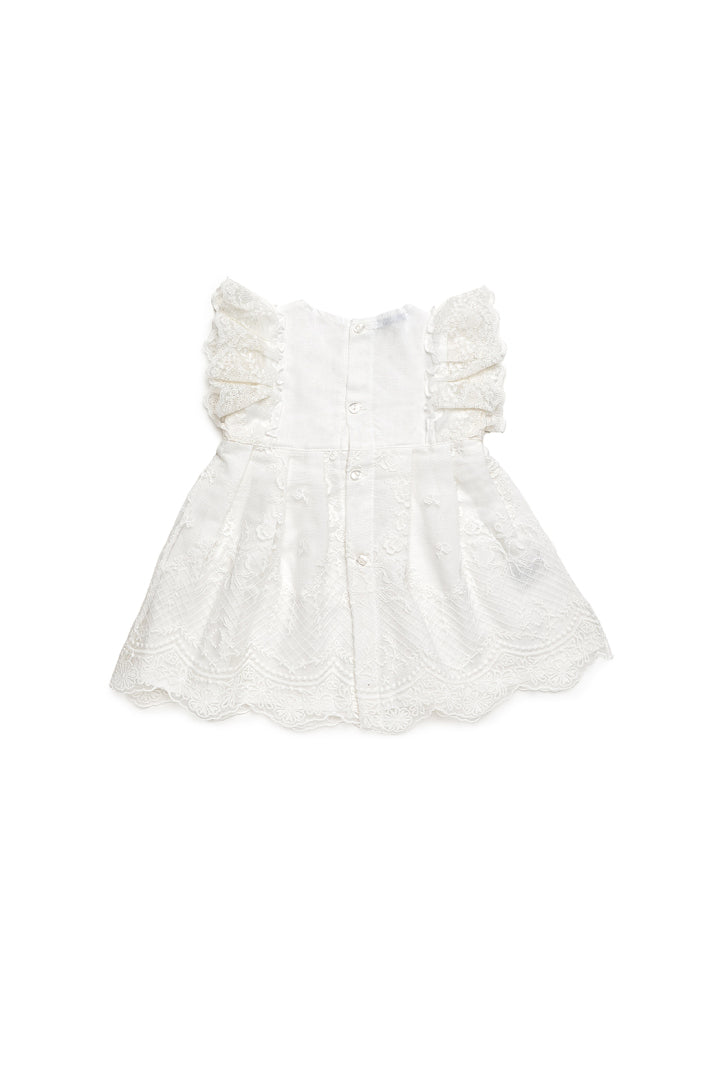 Vestido com Detalhe em Renda