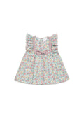 Vestido Floral com Cintura Ajustada