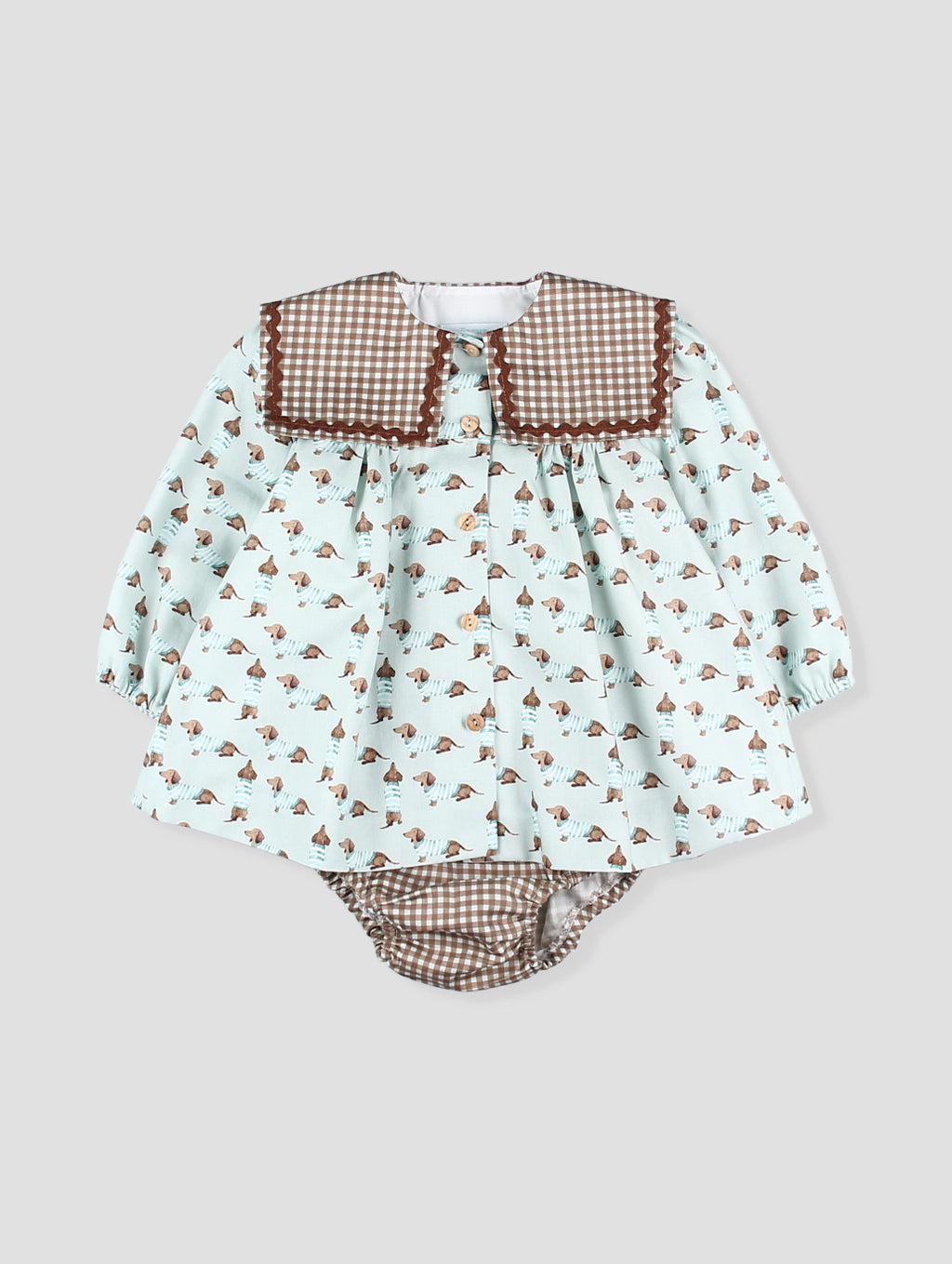 Conjunto Bebé com Estampado de Cãozinho