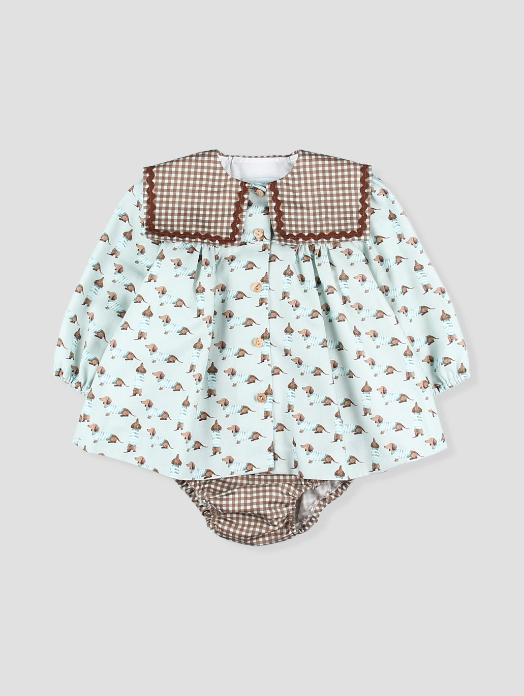 Conjunto Bebé com Estampado de Cãozinho