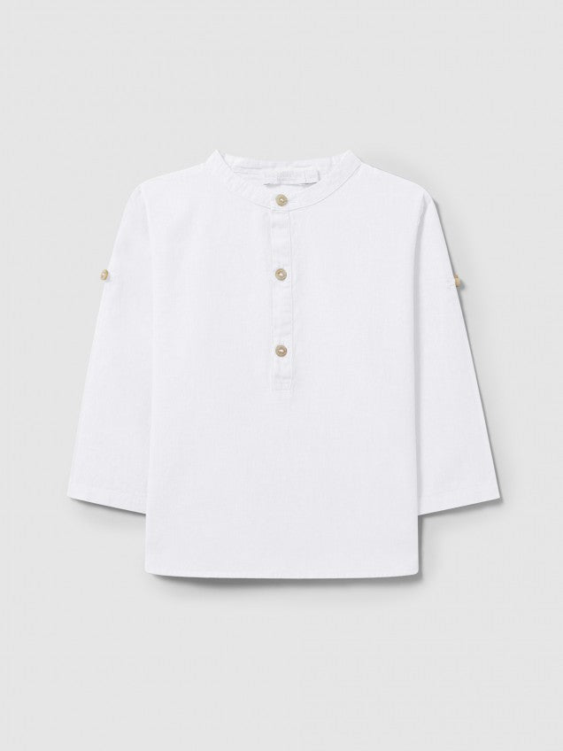 Camisa gola mao lisa