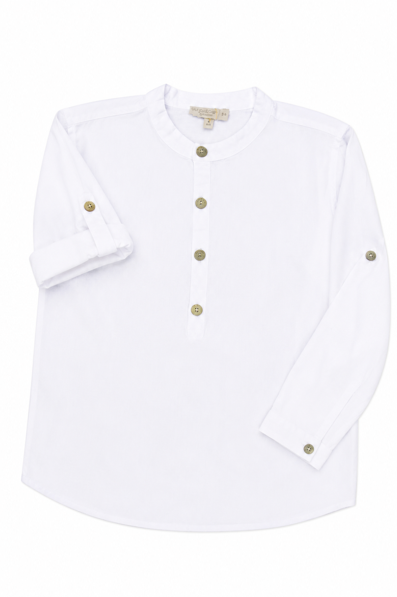 Camisa de gola padre