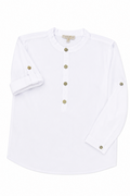 Camisa de gola padre