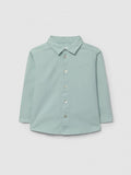 Camisa de linho lisa