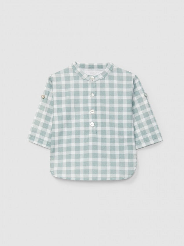 Camisa gola mao xadrez