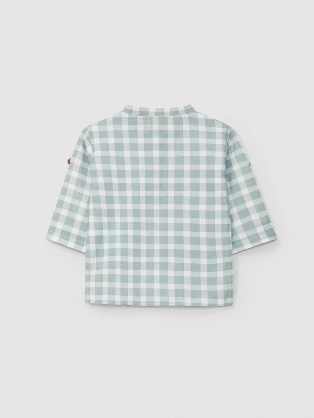 Camisa gola mao xadrez