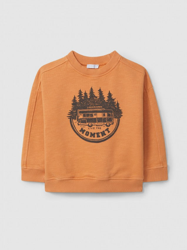 Sweatshirt 'Live the moment'