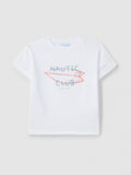 T-shirt "Nautic club" com prancha