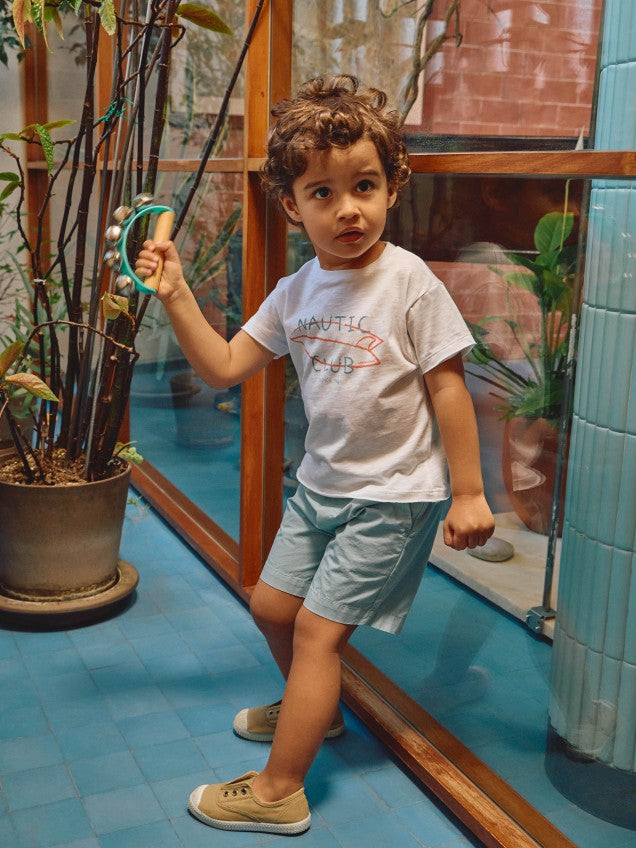 T-shirt "Nautic club" com prancha