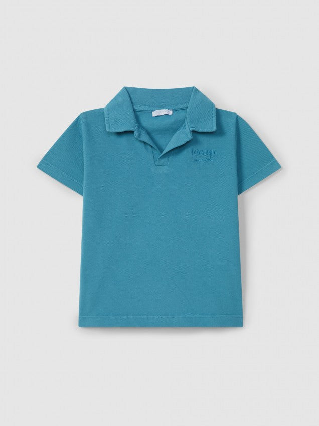 Polo de piqué com bordado
