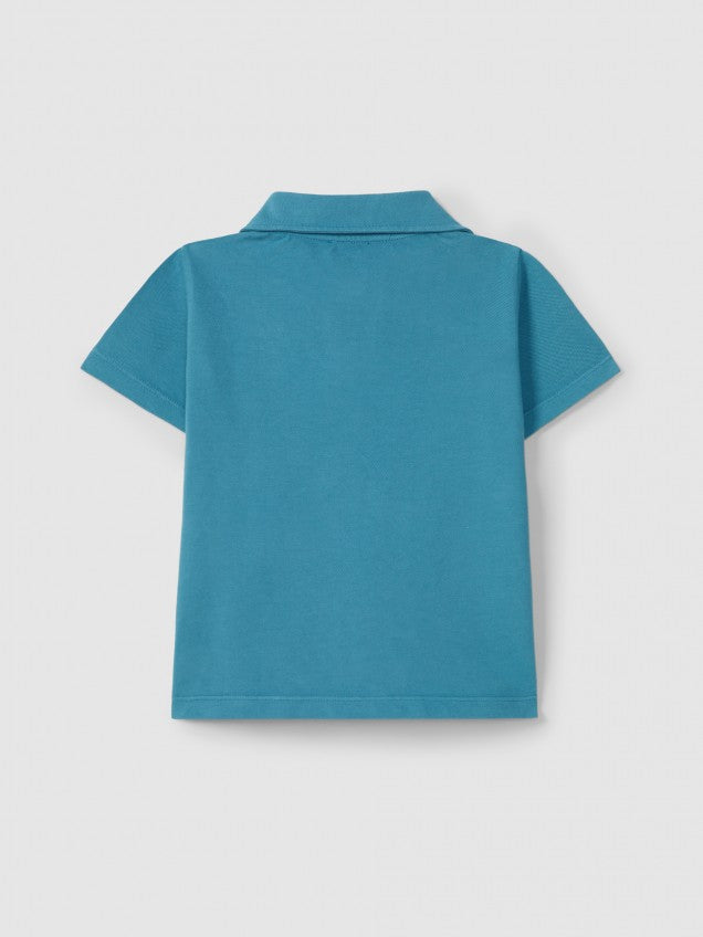 Polo de piqué com bordado