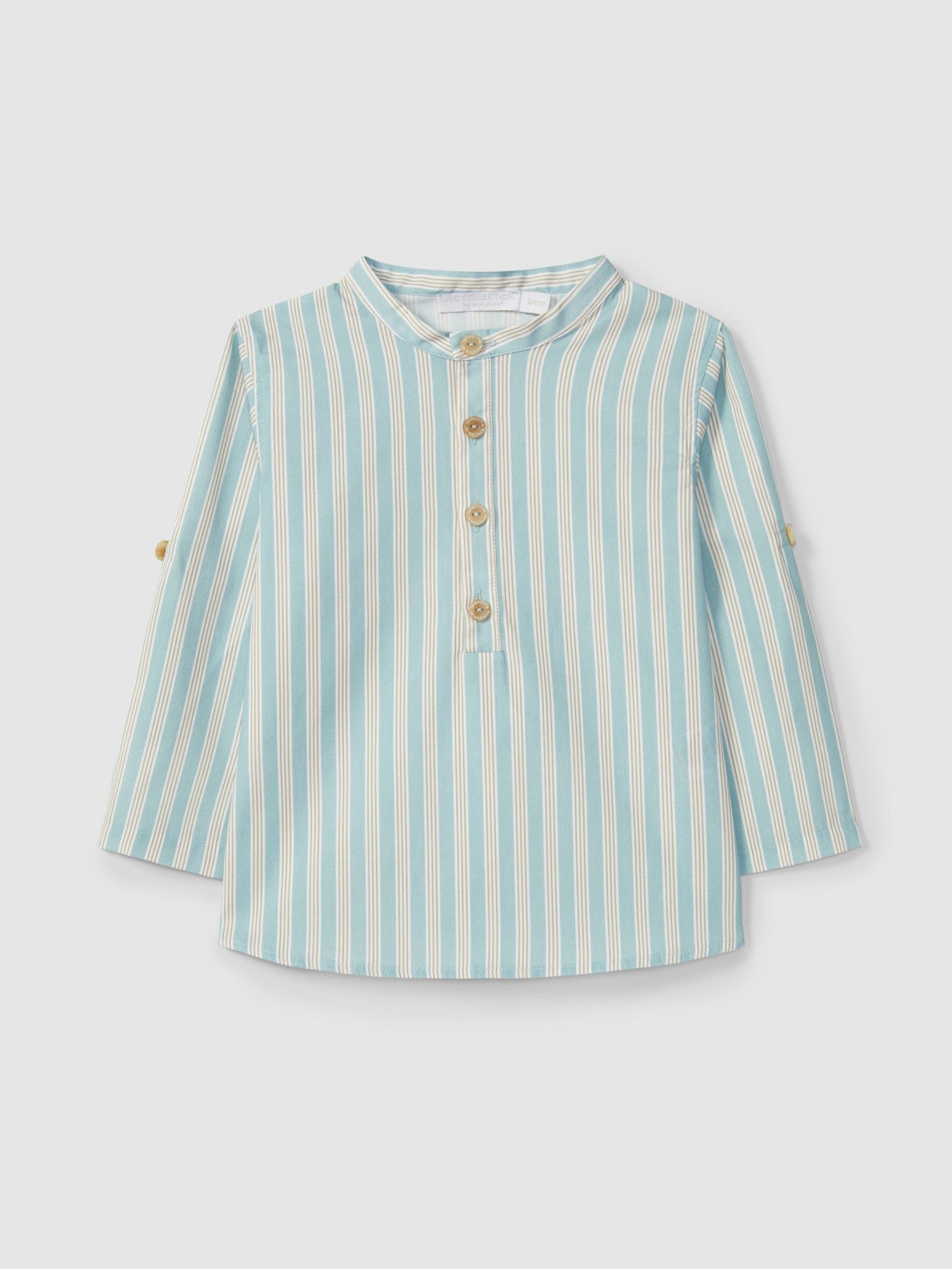 Camisa gola mão de riscas