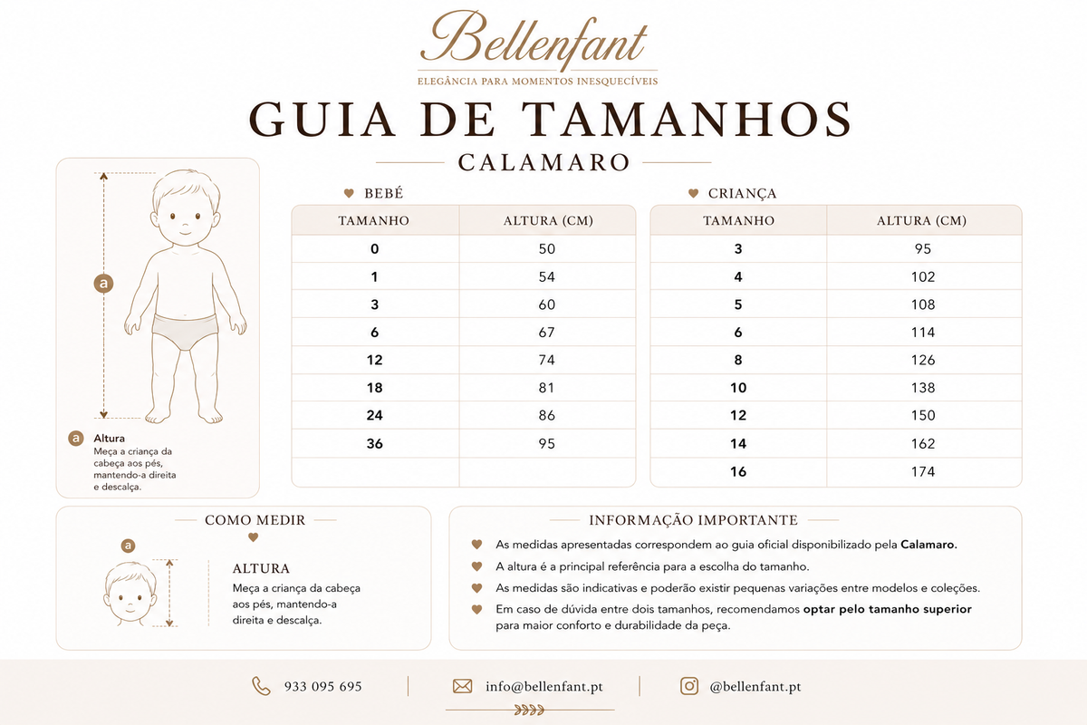Guia de Tamanhos