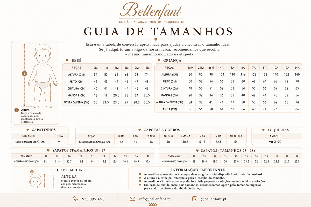 Guia de Tamanhos