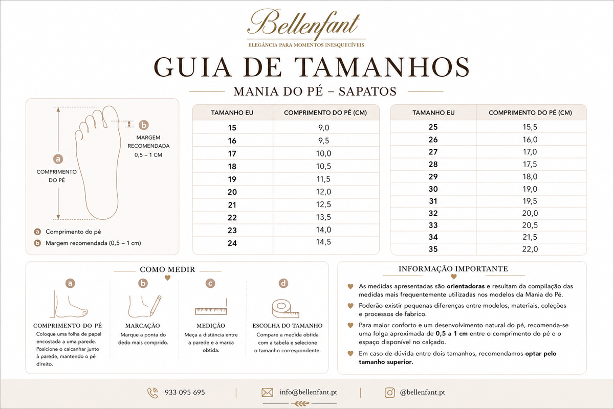 Guia de Tamanhos